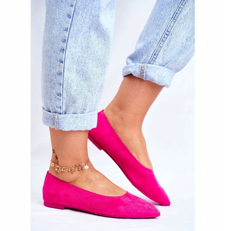 PS1 Bailarinas Mujer Eco-Suede Fucsia Bellissima rosa 1