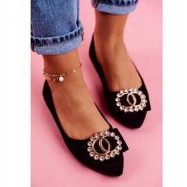 SEA Bailarinas negras Eco-Suede Montreal para mujer negro 3