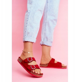 EVE Pantuflas De Mujer En Corcho Con Cierre Red Si Senor rojo 1 EVE Pantuflas De Mujer En Corcho Con Cierre Red Si Senor rojo 1