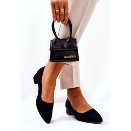 SEA Zapatos de salón clásicos para mujer Suede Black Rheya negro 1