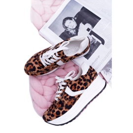 NFR Zapatillas Deportivas Mujer Leopard SportFreak blanco marrón 1