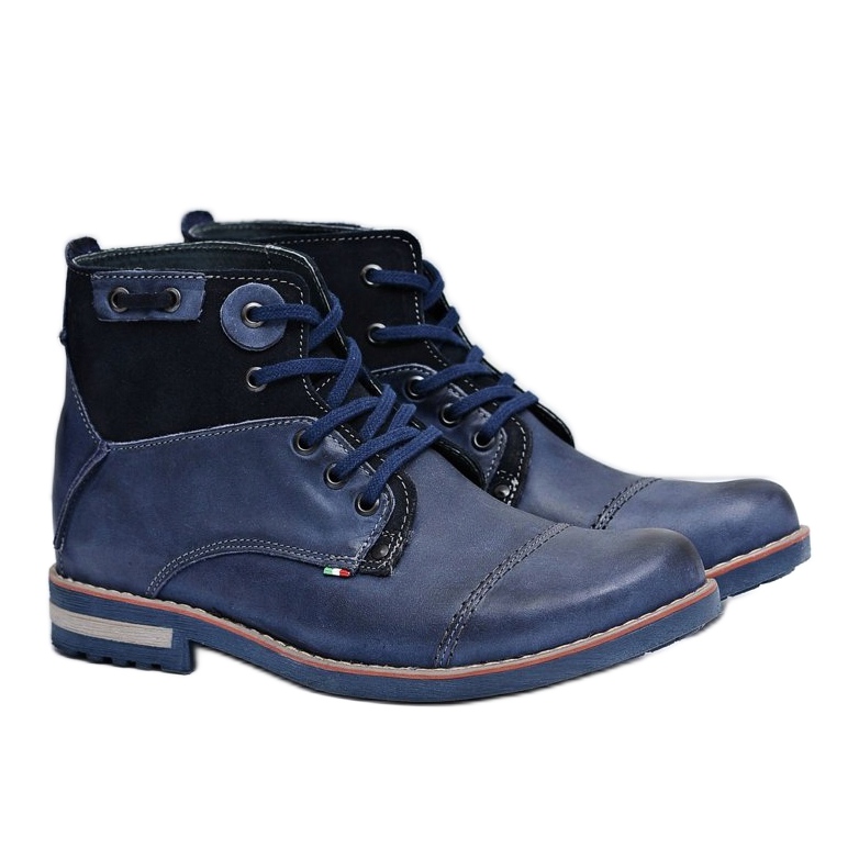 KOMODO Botas Hombre Azul Marino Zapatos Altos Rebrand 1