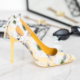 Seastar Alfileres con estilo en flores multicolor amarillo 2