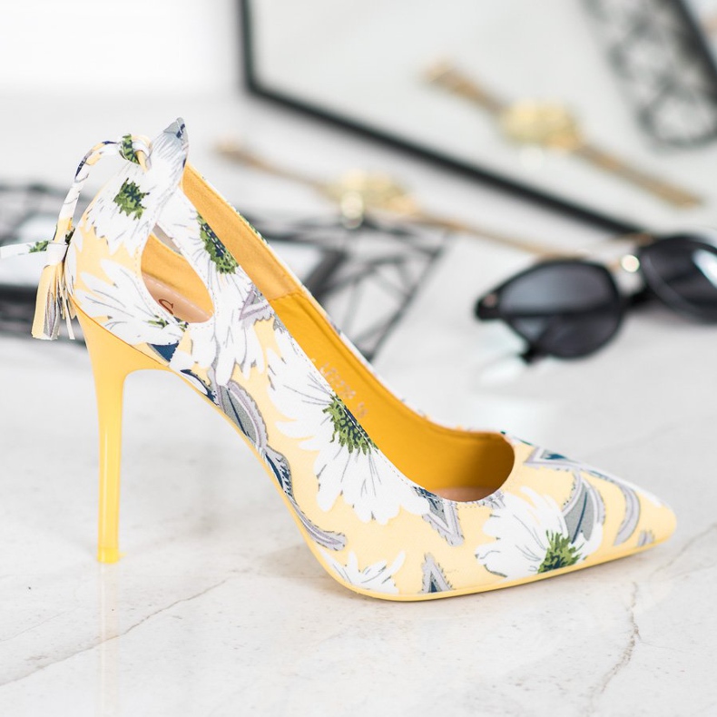 Seastar Alfileres con estilo en flores multicolor amarillo 2