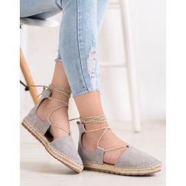 Seastar Alpargatas de ante con ribete gris 5