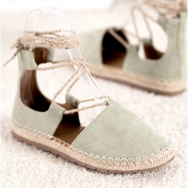 Seastar Alpargatas de ante con ribete verde 2