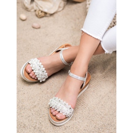 Mannika Cuñas elegantes con adornos. gris 2 Mannika Cuñas elegantes con adornos. gris 2