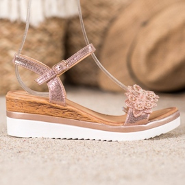 Mannika Cuñas elegantes con adornos. rosa 2