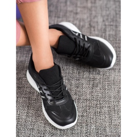 SHELOVET Zapatos cómodos con malla negro 1