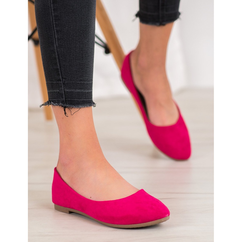 Bailarinas VINCEZA de ante clásico rosa 1