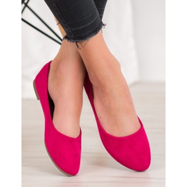 Bailarinas VINCEZA de ante clásico rosa 2