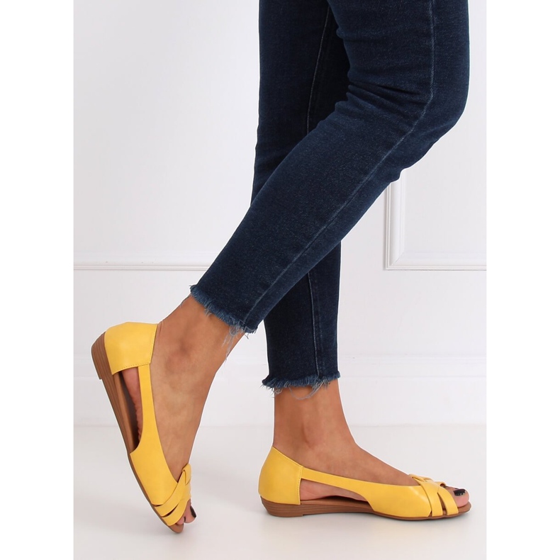 Bailarinas corte miel CC221P Amarillo 2