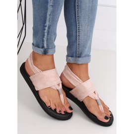Sandalias, sandalias de algodón rosa DD82P Pink rosado 1