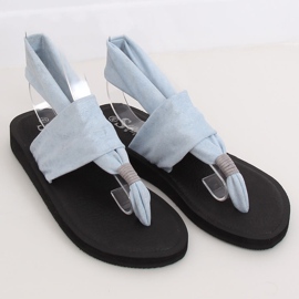 Azul DD82P Chanclas azules, algodón 3