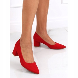 Rojo Bombas tacones bajos rojo CC210P Rojo 1
