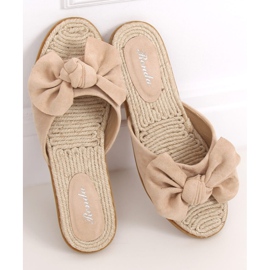 Alpargatas beige zapatillas de mujer beige YT-98 Beige 2