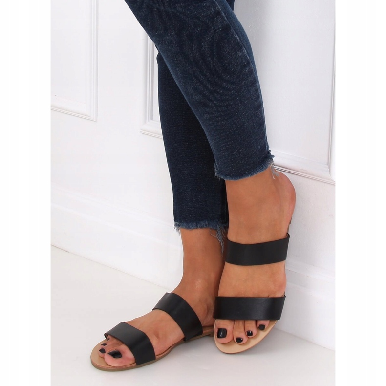 Pantuflas rectas negras S060074 Negra negro 1 Pantuflas rectas negras S060074 Negra negro 1