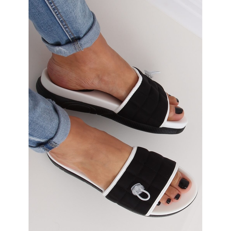 Pantuflas negras de mujer negras G-338 Black negro 1 Pantuflas negras de mujer negras G-338 Black negro 1