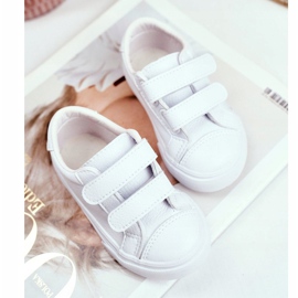 Apawwa Zapatos deportivos Pergomo Velcro para niños blancos 5