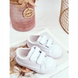 Apawwa Zapatos deportivos Pergomo Velcro para niños blancos 4