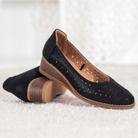 Bombas en la cuña VINCEZA negro 4