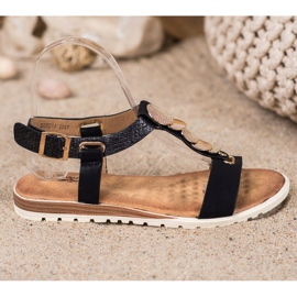 Evento Sandalias negras con adornos negro 2 Evento Sandalias negras con adornos negro 2