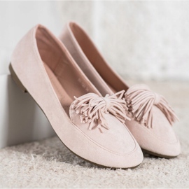 Nio Nio Mocasines con flecos beige 1