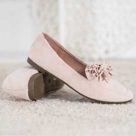 Nio Nio Mocasines con flecos beige 4