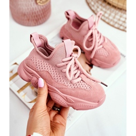 Christmas Fish Zapatilla Deportiva Infantil Cordones Ante Rosa Volema rosado 1