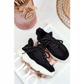 Apawwa Zapatos deportivos infantiles con cordones Volema negros 1