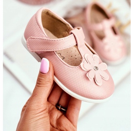Apawwa Bailarinas infantiles en Velcro Flor Rosa Anthrela rosado 2