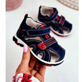 Apawwa Sandalias Infantiles con Velcro Navy Goreno azul marino 2
