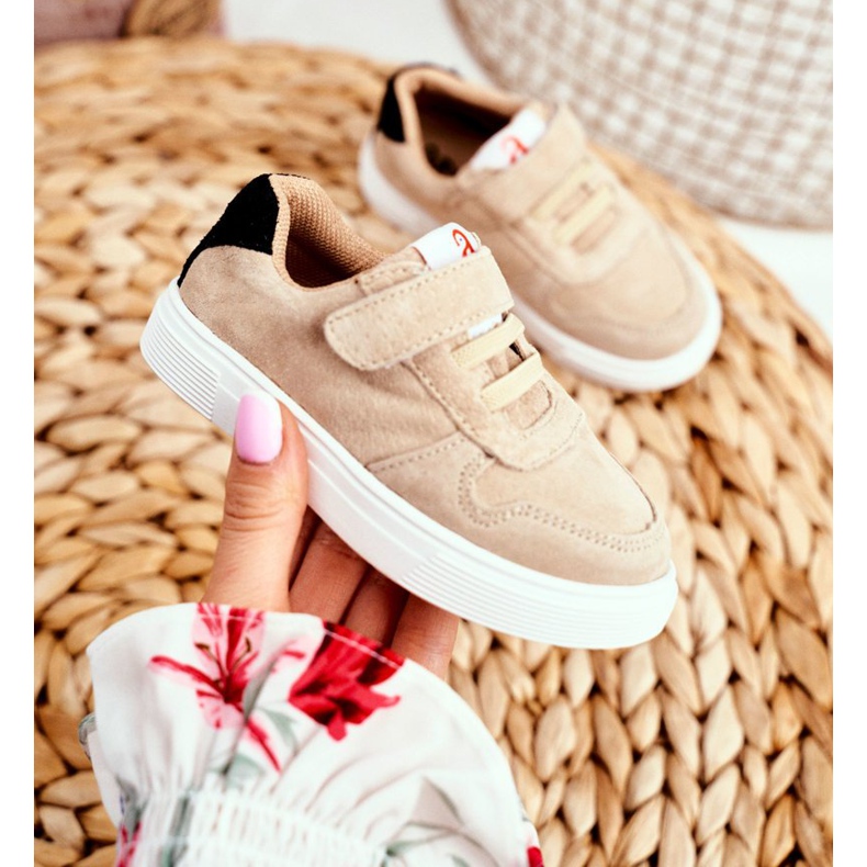 Apawwa Zapatilla Deportiva Infantil con Velcro Beige Albatros 2 Apawwa Zapatilla Deportiva Infantil con Velcro Beige Albatros 2