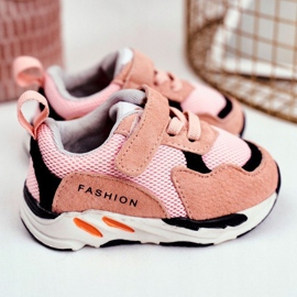 Apawwa Zapatilla Deportiva Infantil con Velcro Rosa Yetto rosado 1