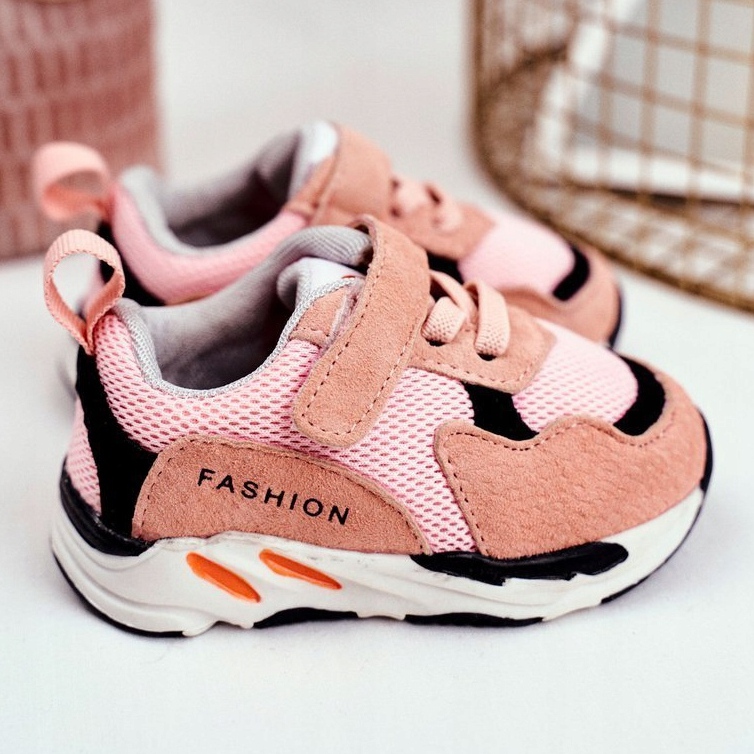 Apawwa Zapatilla Deportiva Infantil con Velcro Rosa Yetto rosado 1