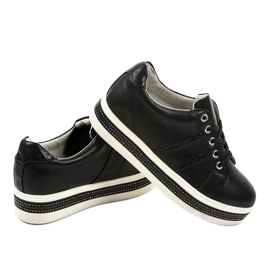Zapatillas deportivas negras sneakers HQ996 negro 3