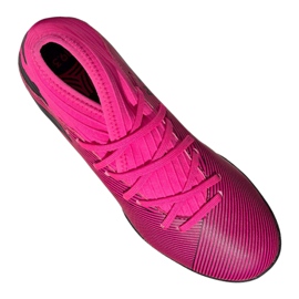 Zapatillas Adidas Nemeziz 19.3 Tf Jr F99944 rosa 4