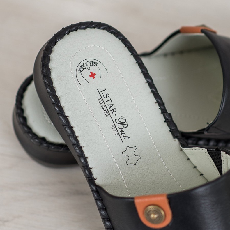 J. Star Zapatillas Casual Eco Piel negro 1