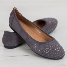 Diamantique Bailarina clásica con cristales gris 4
