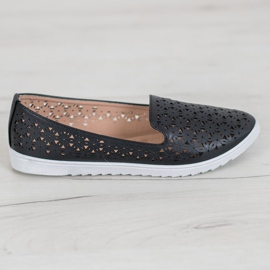 Renda Señores cómodos calados negro 2 Renda Señores cómodos calados negro 2