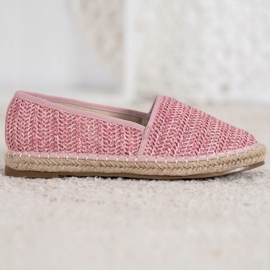 SHELOVET Alpargatas Rosa Trenzadas rosado 5