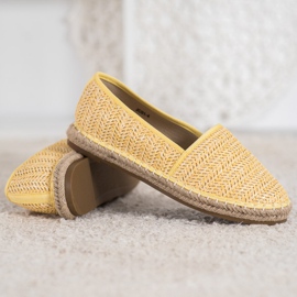SHELOVET Alpargatas Amarillas Trenzadas amarillo 1