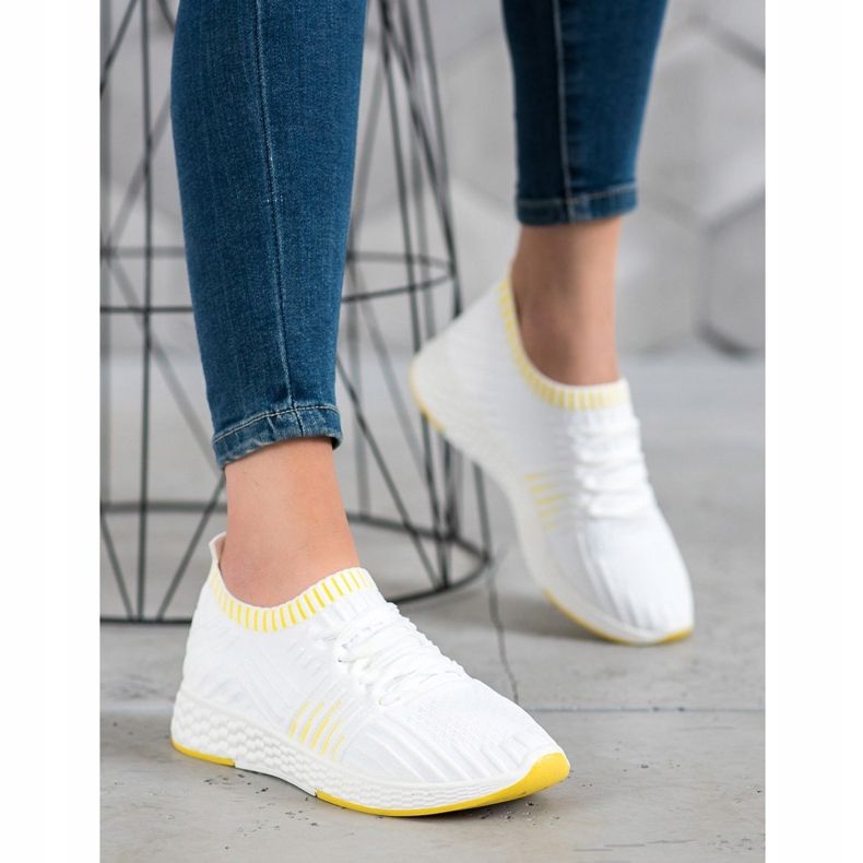 SHELOVET Zapatos sin cordones textiles blanco 1 SHELOVET Zapatos sin cordones textiles blanco 1