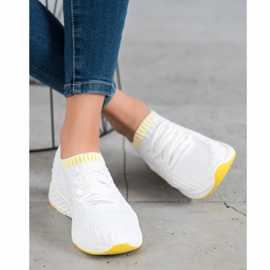 SHELOVET Zapatos sin cordones textiles blanco 2