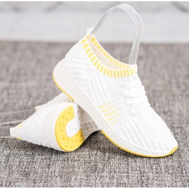 SHELOVET Zapatos sin cordones textiles blanco 4