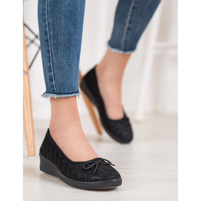 Evento Zapatos de tacón Vinceza con purpurina negro 2