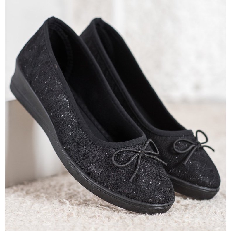 Evento Zapatos de tacón Vinceza con purpurina negro 1