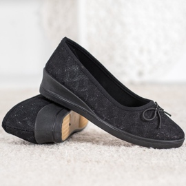 Evento Zapatos de tacón Vinceza con purpurina negro 4