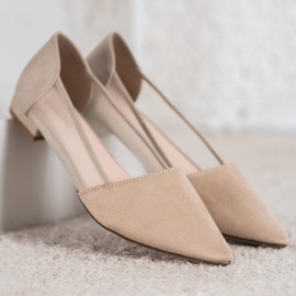 Evento Bailarinas Beige Con Malla 4