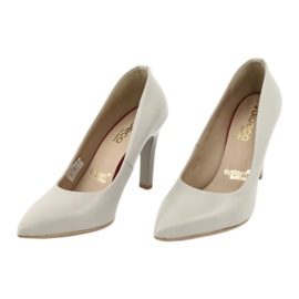 Arka Cómodas bombas para mujeres de cuero 5254 beige gris 2